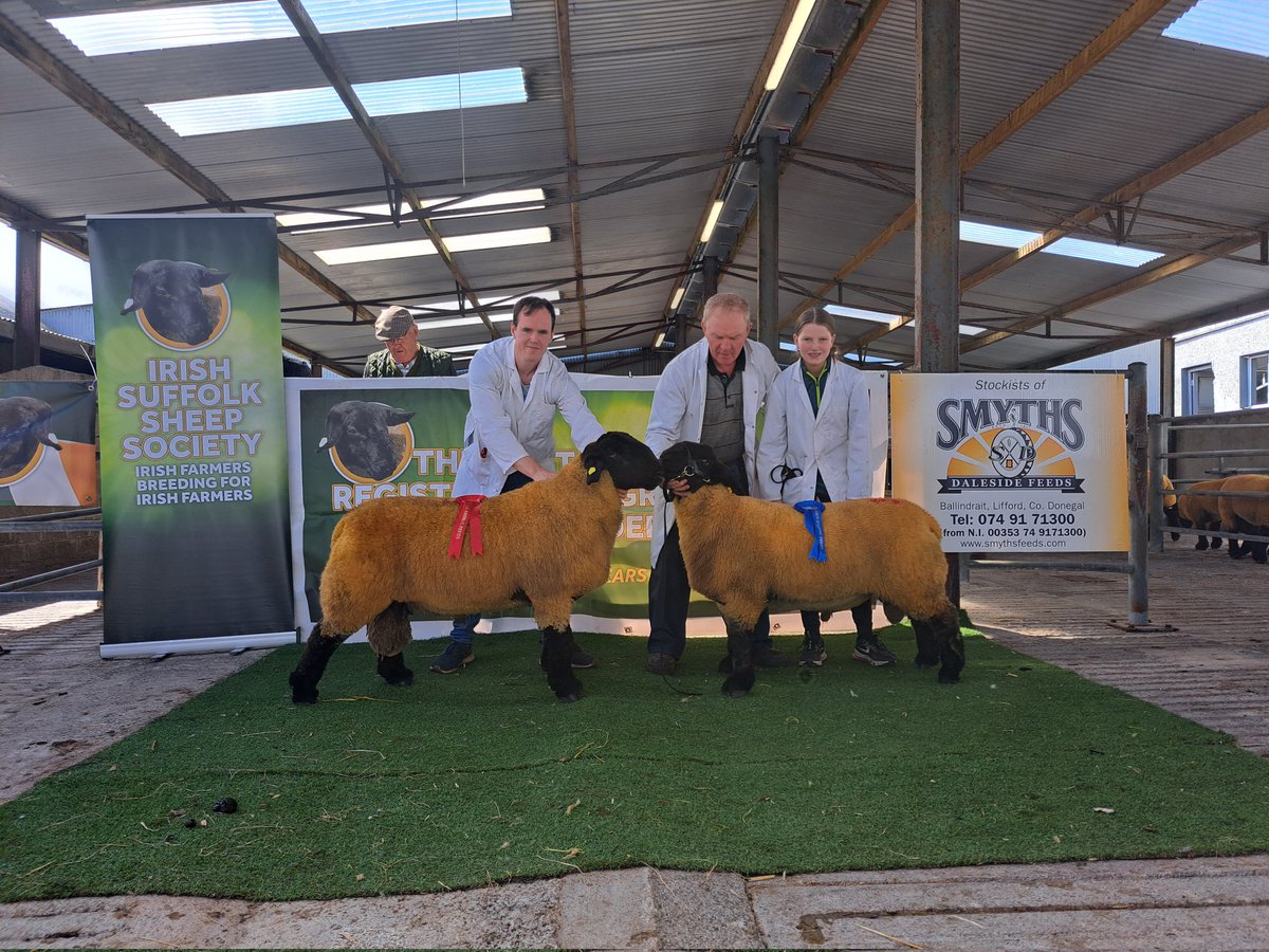 Winner of the recorded ram class Matt Pearse and 2nd Mark Grealy