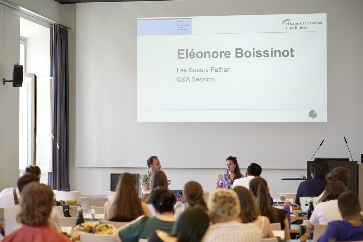 An awe-inspiring finale to #DSS! Kevin B. Lee &amp; Silva Cipelletti delved into video essays. A captivating chat with director Eléonore Boissinot on "Les Soeurs Pathan" followed, and we gracefully concluded with the diploma awards #Locarno76