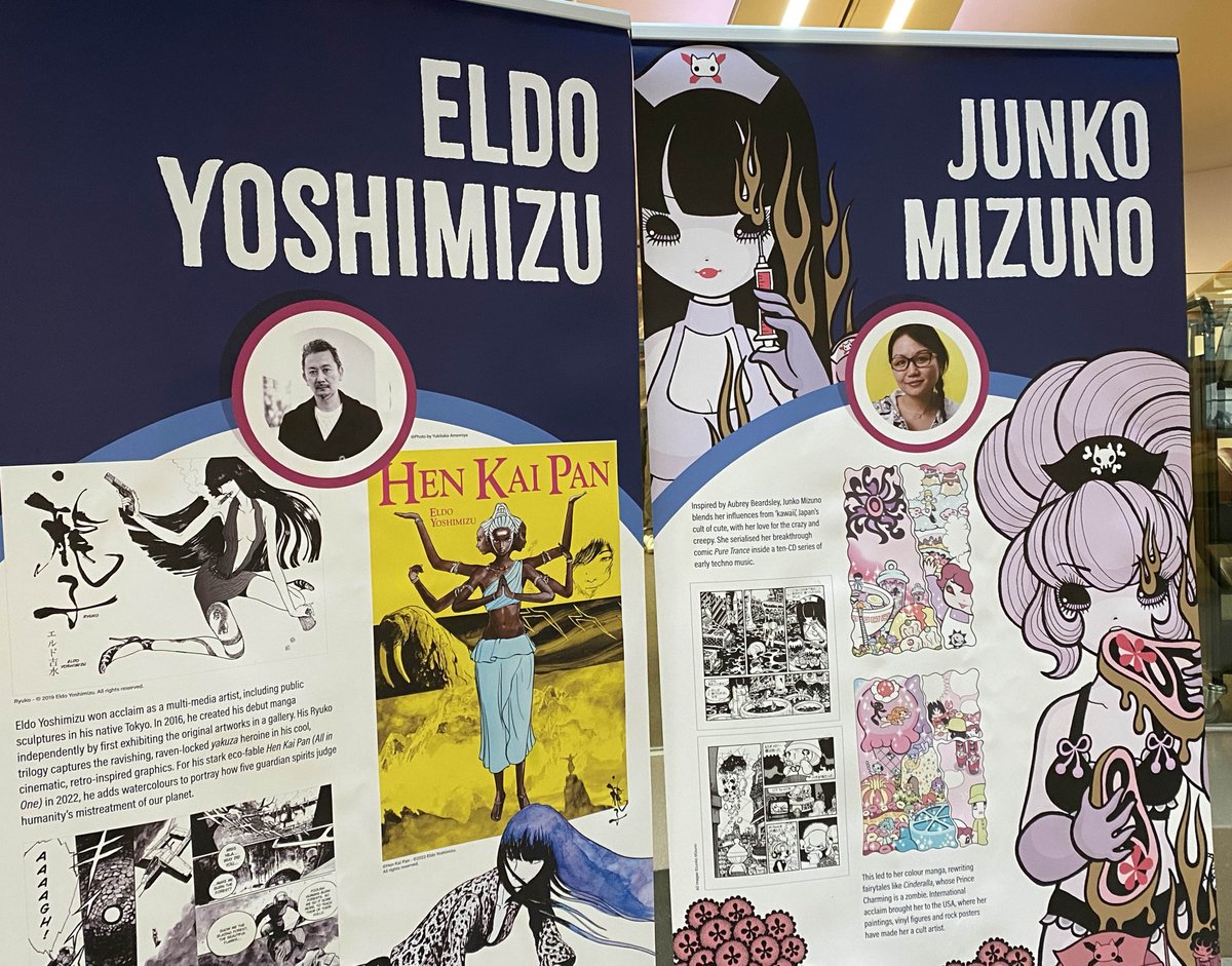 ComicArtFest's tweet photo. Curious about #manga? Don’t miss #MakeMineManga! A FREE exhibition now at Manchester Central Library until 18 August… exploring the marvellous world of manga! Part of @MCRCityofLit #FestivalofLibraries featuring incredible Japanese &amp; British creators!🌸
https://t.co/c6Rpsdqadi https://t.co/8E0tVRvPfl