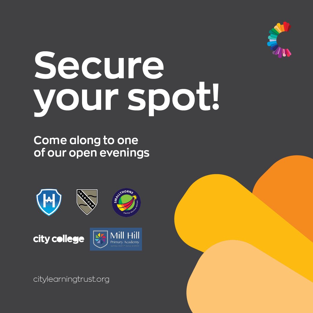 Have you secured your child's spot for the next school year yet? 🏫

We have plenty of open evenings and tours across our academies for those wondering if we're the perfect fit for you.

Get in contact with your local academy today to enquire 📞