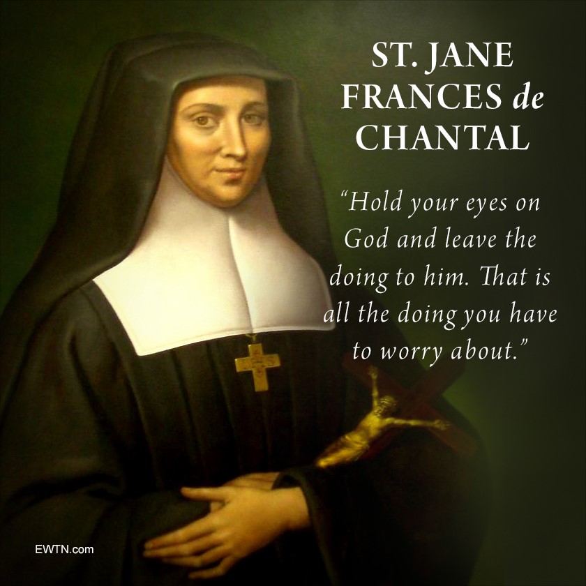 EWTN's tweet photo. Today we honor St. Jane Frances de Chantal, whose life of suffering with Christ and heroic pursuit of holiness are worthy of imitation!

https://t.co/ieskZGBsGf https://t.co/Lnki2pKdNn