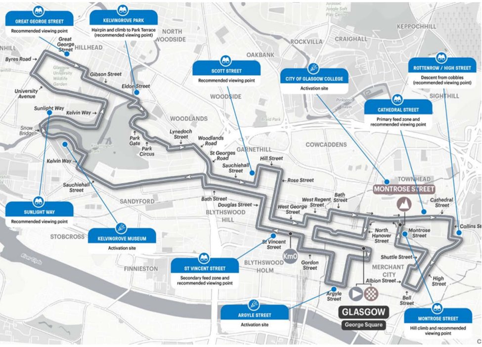 Get Ready Glasgow (@getreadyglasgow) on Twitter photo 🔍 There are plenty of incredible places to catch the Men's U23 Road Race today!
Spread out across the city to get front-row viewing of the exciting cycling action. Check out this handy map highlighting recommended places to watch ⬇
<a href="/GlasgowCC/">Glasgow City Council</a> 🔍 There are plenty of incredible places to catch the Men's U23 Road Race today!
Spread out across the city to get front-row viewing of the exciting cycling action. Check out this handy map highlighting recommended places to watch ⬇
<a href="/GlasgowCC/">Glasgow City Council</a>