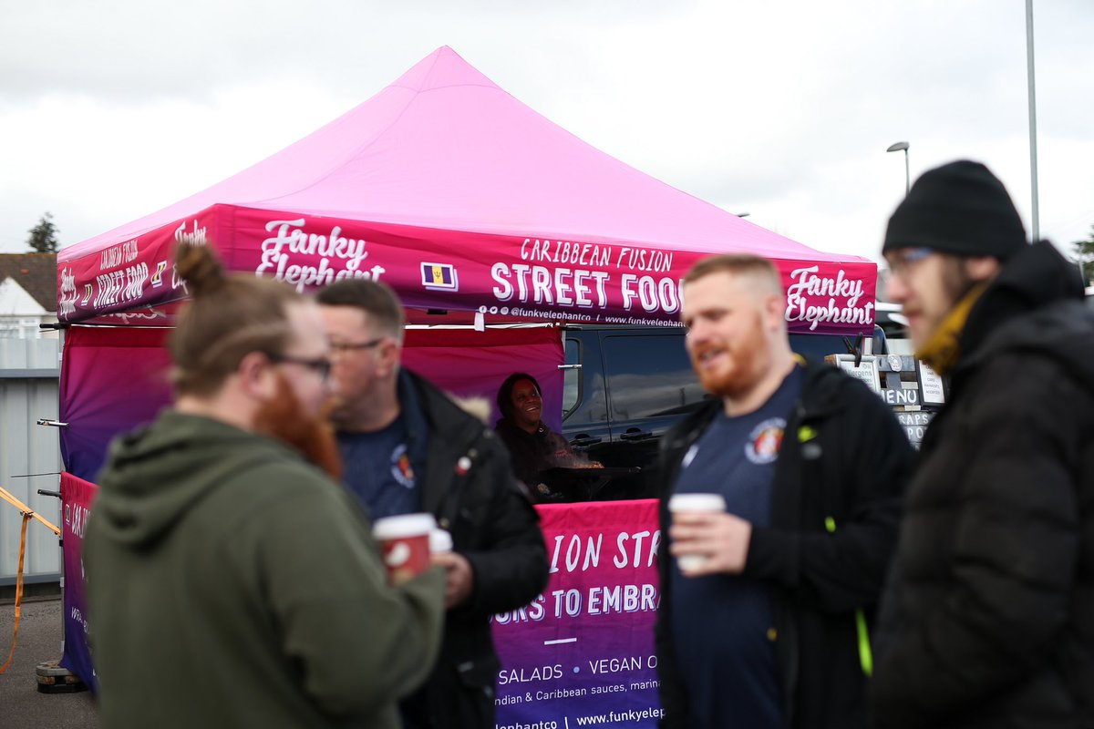 sloughtownfc's tweet photo. We are pleased to welcome @FunkyElephantCo back to Arbour Park today! 😋

#OneSlough https://t.co/Kbcy0z7Q1t
