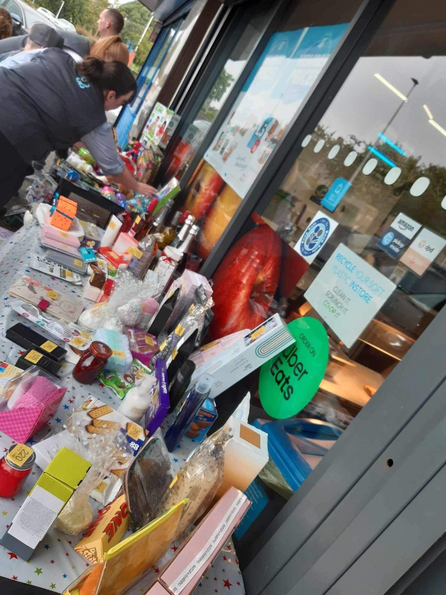 IanWren8's tweet photo. A big @coopuk thank you to everyone who contributed to the £134 raised at Sammy’s tombola. The money raised will go to our charity partners Barnardo’s.@Tom_MPM @CindyMo34072747 https://t.co/LWRa0cnBzC