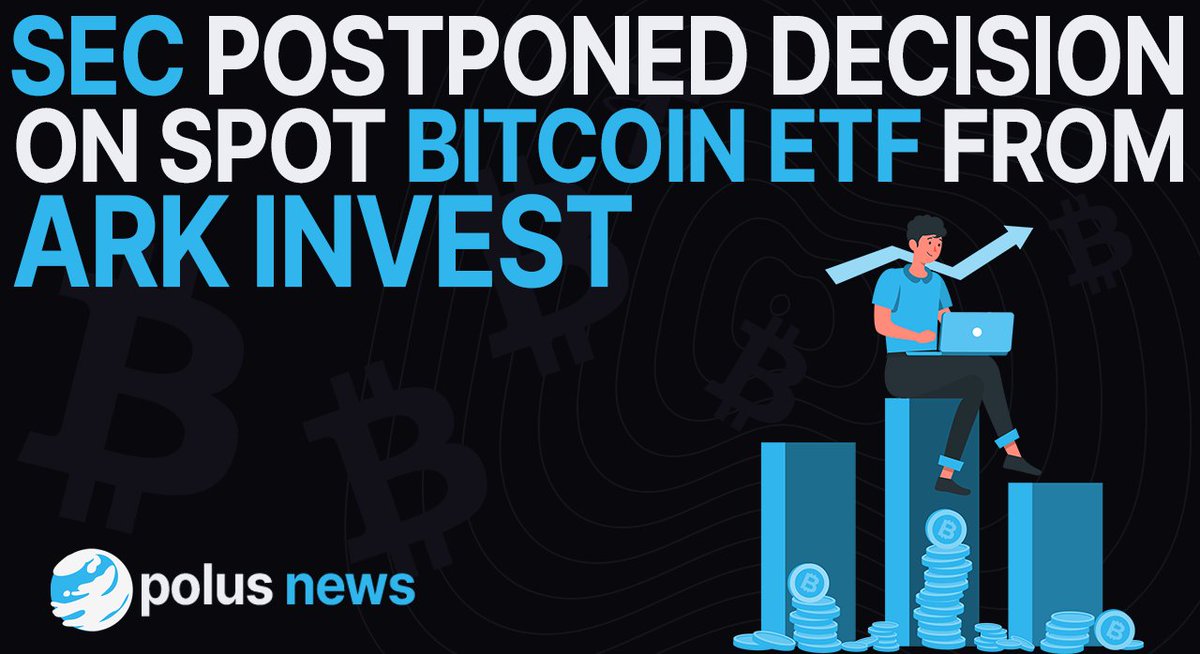 poluspayments's tweet photo. #SEC Postponed Decision on spot #BitcoinETF @ARKInvest 📊

@RevolutApp  Stops #Crypto transactions in the #USA🇺🇸 

#US Bank’s #Crypto Holdings Surge to Nearly $170 Million Amid #Regulatory Scrutiny👩‍⚖️ https://t.co/7jWFSM1J3N