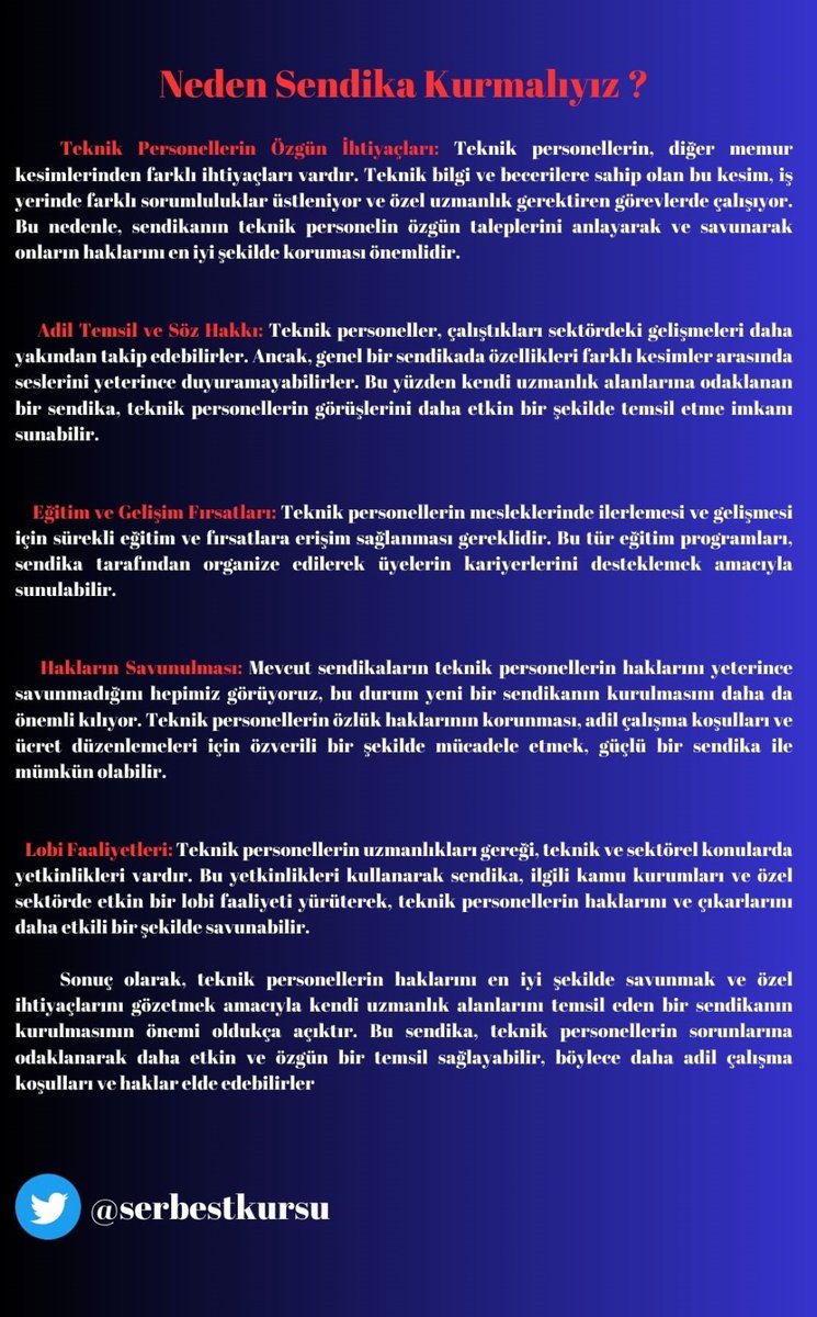 Mevcut sendikaların bizi yeterince temsil etmediğini biliyoruz. Mühendis ve teknik personel olarak bir araya geldik, gücümüzü birleştiriyoruz. WhatsApp grubumuza katılın, gerçek savunmayı birlikte yapalım! 
WhatsApp Grubu:chat.whatsapp.com/JSdinx2dJA96rp…
#SendikaKuracağız