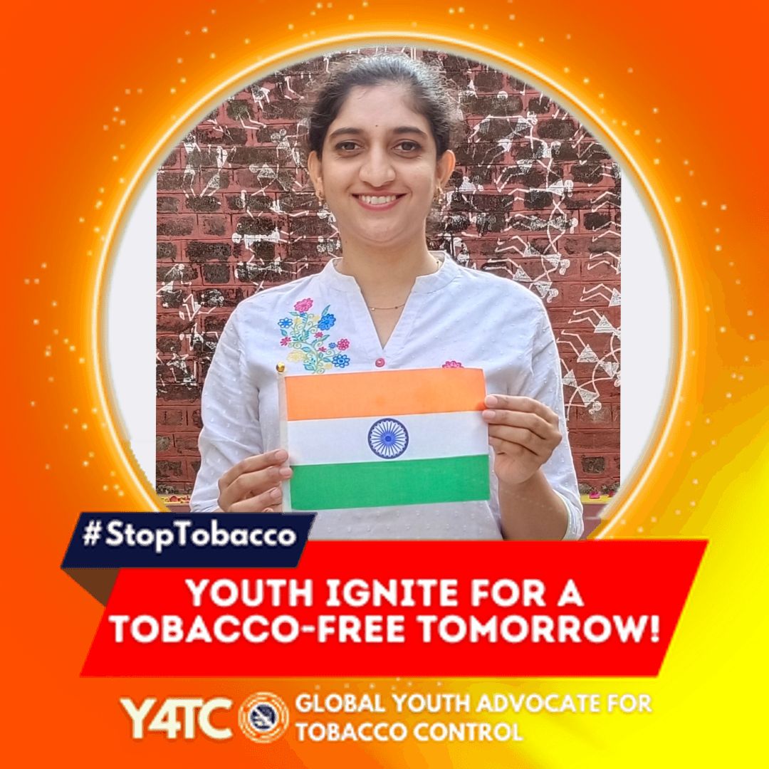 “Let’s ignite the youth’s passion and together fight for a healthy and tobacco-free tomorrow! Hashtags: #YouthIgnite #TobaccoFreeTomorrow #YOUrDecisionsMatter #StopTobacco #IYD2023 #Y4TC