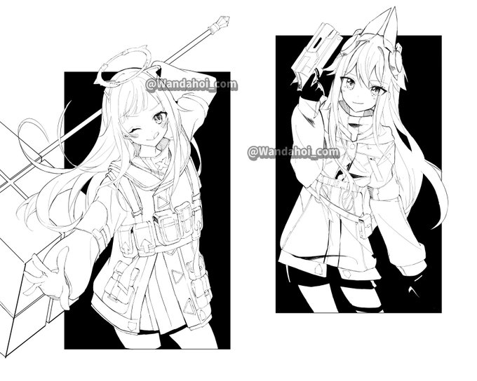 サイバー服は線がしんどかった～こまけえのなんの モノクロの方が映える
