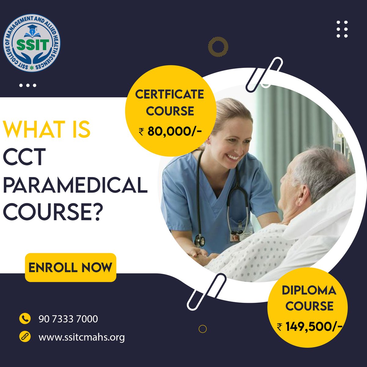 SSITcmahs's tweet image. Embark on a journey of critical care expertise with the CCT Paramedical Course. Join us to become a skilled critical care technologist!
Contact us : 90 7333 7000
 #cctcourse #paramedicaleducation #bestcourse #paramedic #success
