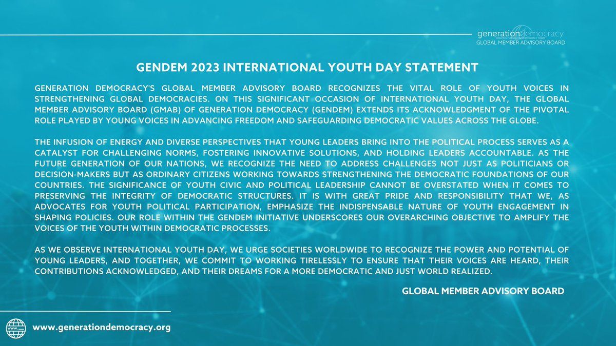 Generation Democracy tweet media