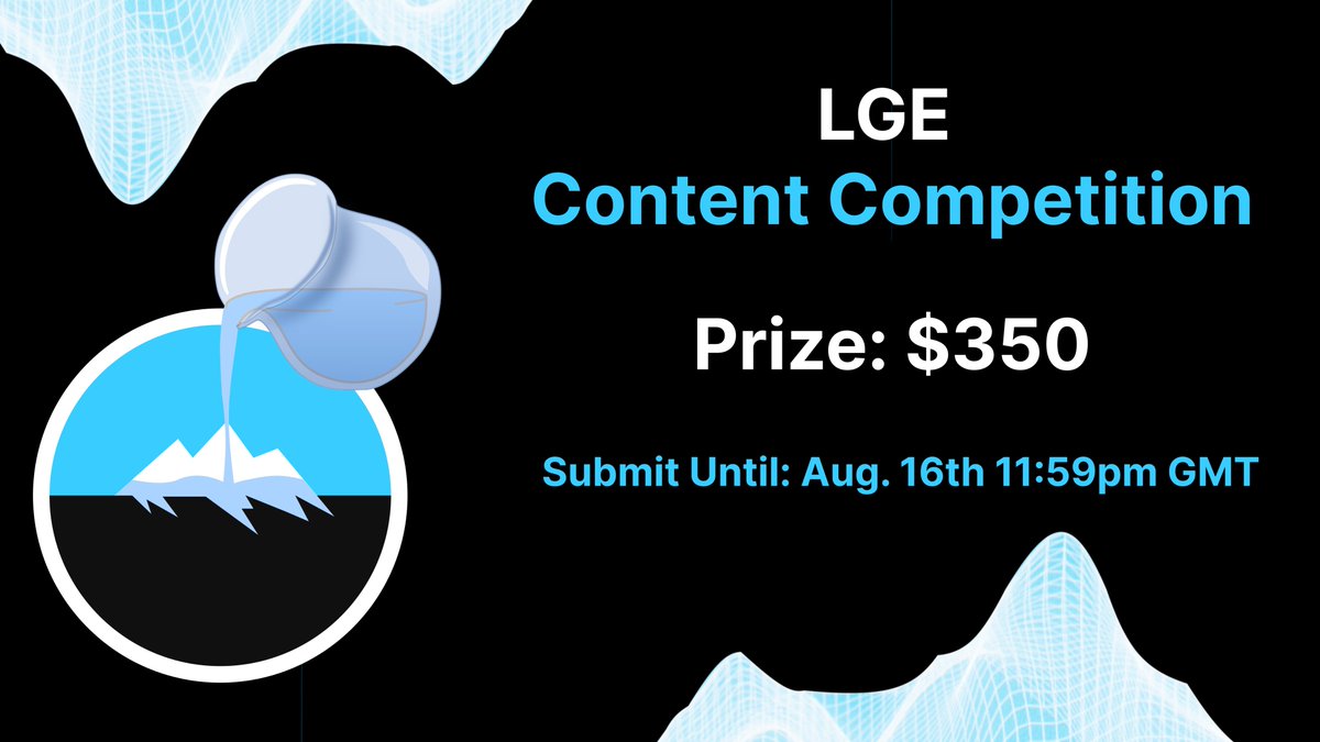 malda_xyz's tweet photo. 🏔️We've seen outstanding pieces of community content. With the LGE in full swing, we want to keep the momentum strong💪
📢We're launching the LGE Content Competition!
Create any kind of creative content on the LGE💡
Winner's prize: $350💰
#MendiLGE #ContentCompetition https://t.co/xHia9NLJxY