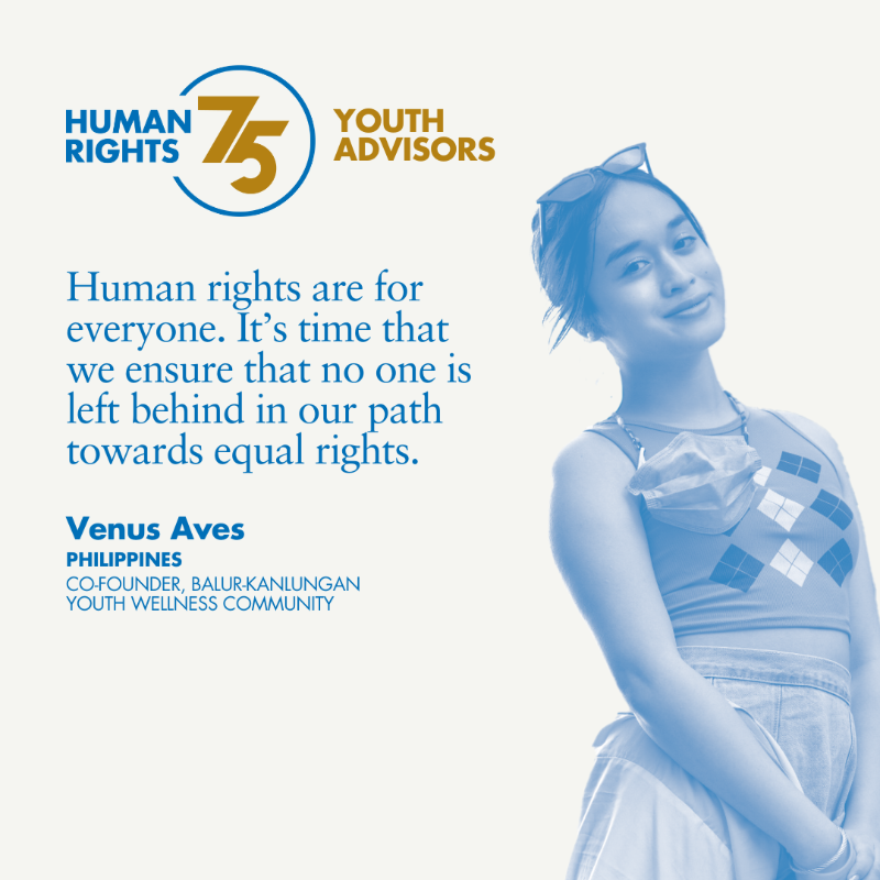 UNHumanRights's tweet photo. On #YouthDay, meet our inspiring #HumanRights75 Youth Advisory Group helping us shape the future of #humanrights!

@UN
#YouthLead