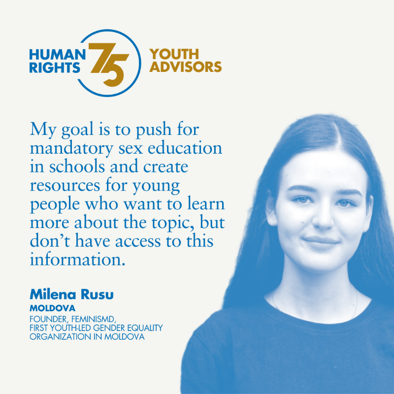 UNHumanRights's tweet photo. On #YouthDay, meet our inspiring #HumanRights75 Youth Advisory Group helping us shape the future of #humanrights!

@UN
#YouthLead