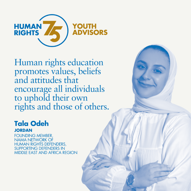 UNHumanRights's tweet photo. On #YouthDay, meet our inspiring #HumanRights75 Youth Advisory Group helping us shape the future of #humanrights!

@UN
#YouthLead