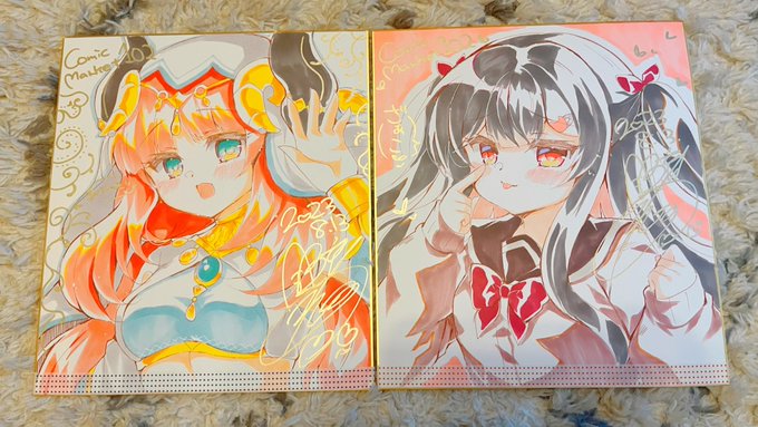 明日の抽選色紙できましたー!!!!!
⭐️マークは冬コミ抽選余りです🙆‍♀️ 