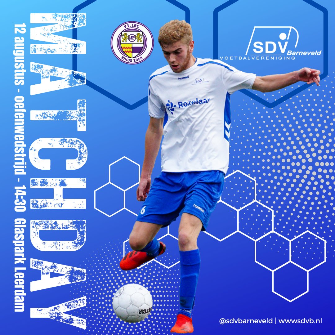 SDVBarneveld's tweet photo. MATCHDAY!
โฝ๏ธ @vvLRCLeerdam - @SDV_Barneveld
๐ 12 augustus
๐oefenwedstrijd
๐ 14.30 uur
๐ sportpark Glaspark
๐Leerdam
๐ตโช๏ธ๐๐ช๐ผโฝ๏ธ
Tot vanmiddag!
#oefenwedstrijd #vvlrc #sdvBarneveld #Leerdam #Barneveld #seizoen20232024 #SterkDoorVriendschap https://t.co/eRxDSszfzQ