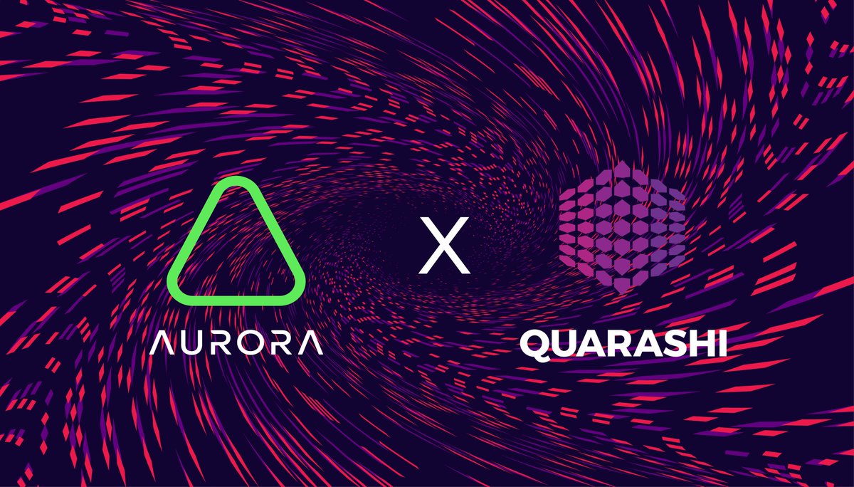 ❤️@QuarashiN ➕ @auroraisnear  🟰 ❤️

🔥#QuarashiNetwork and #Aurora announced a partnership🔥

Quarashi Network➡️Non Custodial Multi Chain Wallet, P2P Communications Video & Chat, VPN, Browser, Staking, Swap, Airdrops

✅Welcome to the family✅

#NEAR