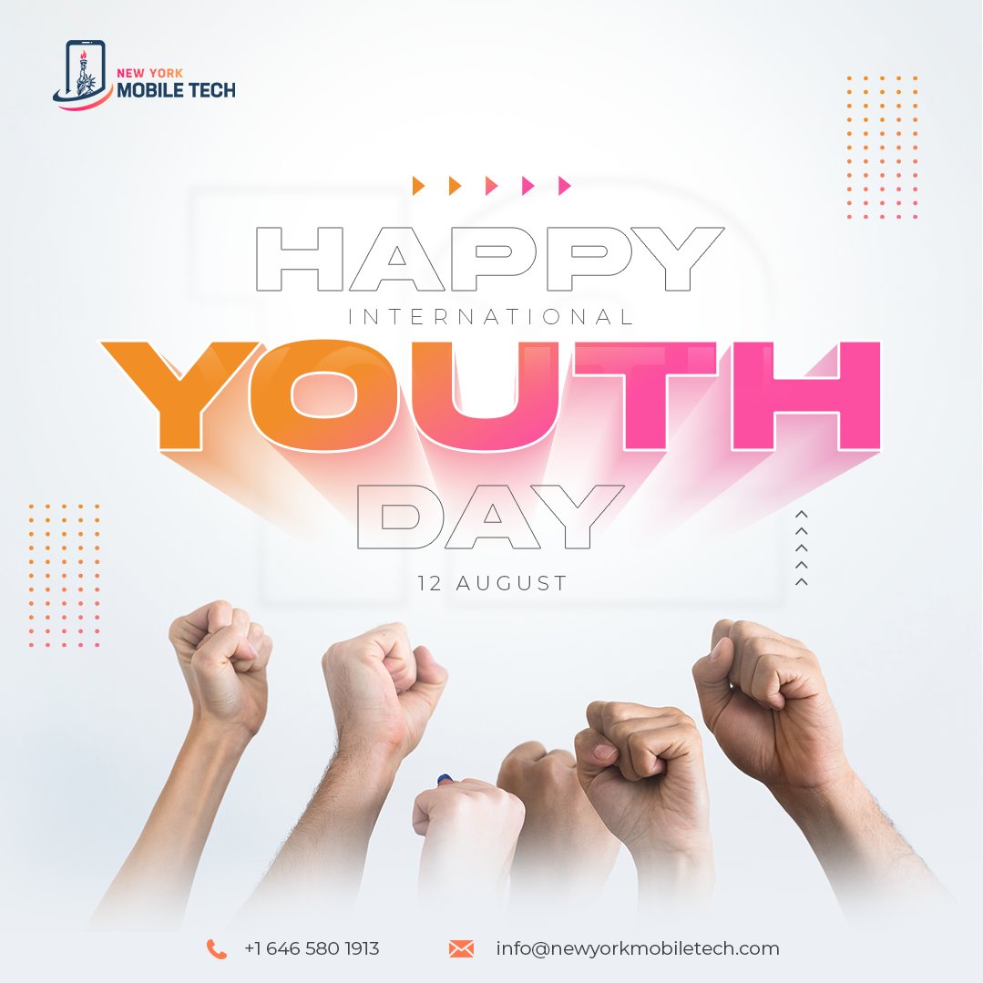 nymobiletech's tweet photo. 🌟 Happy International Youth Day! 🎉 Let's nurture young talents and dreams, shaping a world of possibilities. 🌍💡

#YouthEmpowerment #FutureLeaders #InternationalYouthDay https://t.co/1hUPk35rEx
