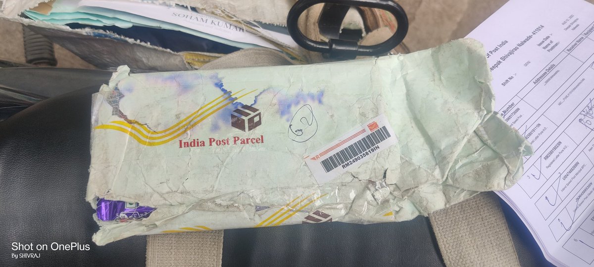 BHOSALESHIVRAJ's tweet photo. @IndiaPostOffice 
I have sent registered post dt. 10th of August from Vadgaosheri post office 411014 to Denmark. Which got returned to my address and could not be delivered due to door locked. I was asked to collect it from Viman Nagar Sub post office. https://t.co/WoLkKr020n