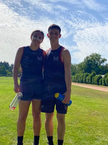 hthomas_evans's tweet photo. Finals day in the European Touch rugby tournament in France 
Playing England at 11.30 and final at 3.30.
Go Rachel and Wales Touch 🏴󠁧󠁢󠁷󠁬󠁳󠁿🏴󠁧󠁢󠁷󠁬󠁳󠁿
Link to the final 
https://t.co/8sx4Qlz9sV

@YGCwmRhondda https://t.co/f1rVSHuUj3