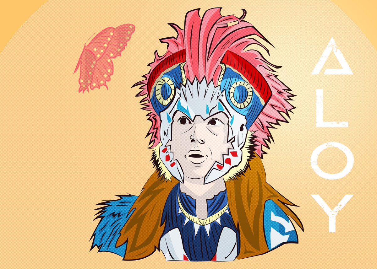AloyTweets's tweet photo. Made another fanart of our one and only ginger avenger. 
#HorizonForbiddenWest #BeyondTheHorizon #HorizonForbiddenWestBurningshores #HorizonZeroDawn #fanart #photoshop #Illustrator #Aloy https://t.co/ptvHko5pFs