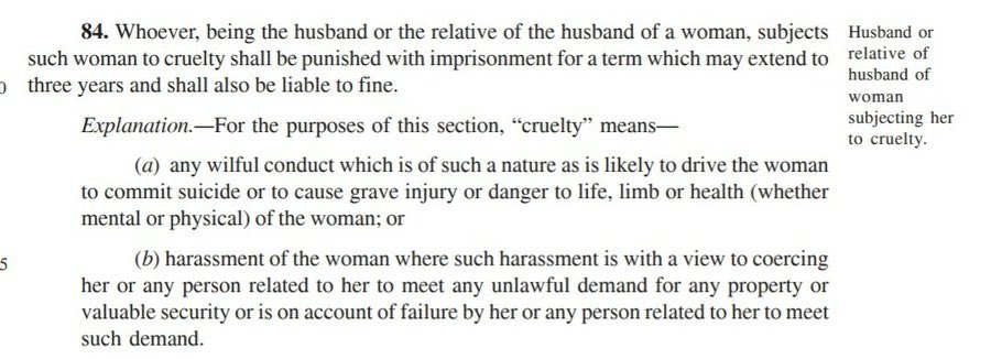 sifchandigarh's tweet image. Old wine in a new bottle 

Section 498 of IPC
        Vs
Section 84 of BNSS

#CrPCAmendmentBill 
#IndianPenalCode