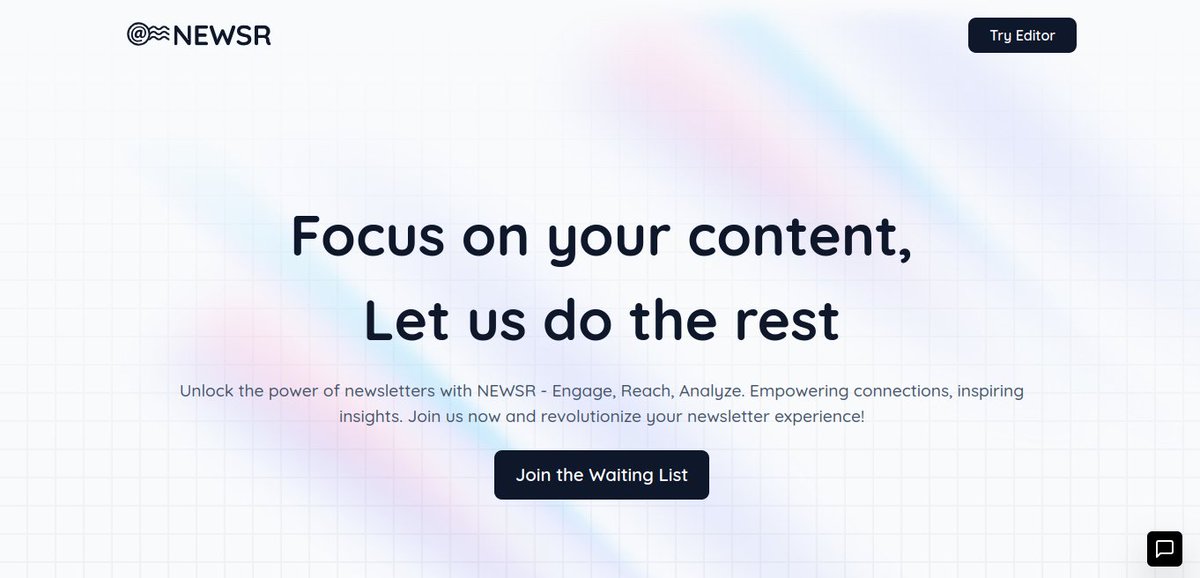 try_newsr's tweet photo. We have updated our CTA (Call To Action) on our website from "Connecting minds, Sharing insights" to "Focus on your content, Let us do the rest"

Which one is better according to you? https://t.co/isDedzY2yC