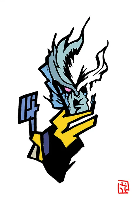 以前も描いてた、このタッチでイラスト。           漫画、アニメ編。                       バル バル バル バル バル これがッ! これがッ! #バオー来訪者 #イラスト #ファンアート #このタッチ 