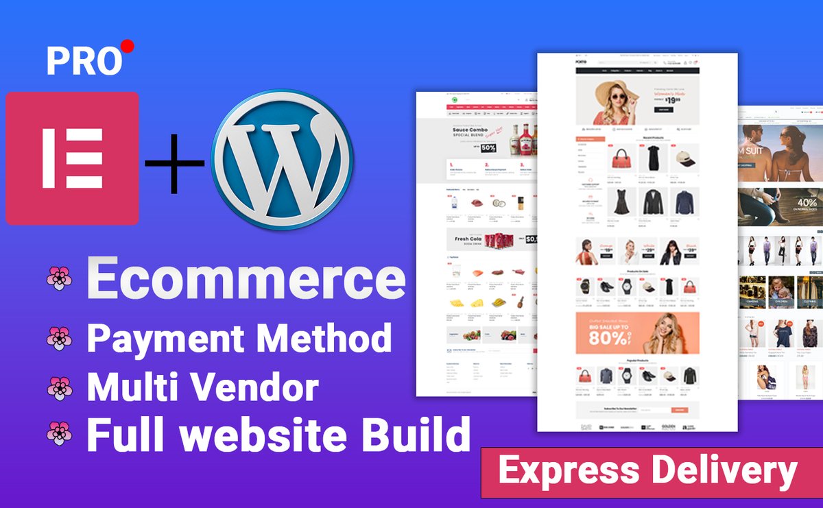 I will build your WordPress website with Elementor Pro. I'll use elementor pro page builder to build your full WordPress website. !!
If you want to see my portfolio, contact me. 

#wordpress #build #buildwebsite #elementor #elementpro