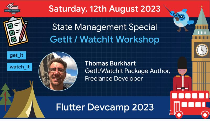 gdg_london's tweet image. ⏲ Starting soon , Get ready, devs! 🎉 The genius ✍ author behind get_it, @ThomasBurkhartB , is joining us #flutterdevcamp ! Dive deep into the world of dependency injection,  get_it secrets, and supercharge your #Flutter apps!
cc: @devangelslondon , @sumithpdd , @KelkarRenuka
