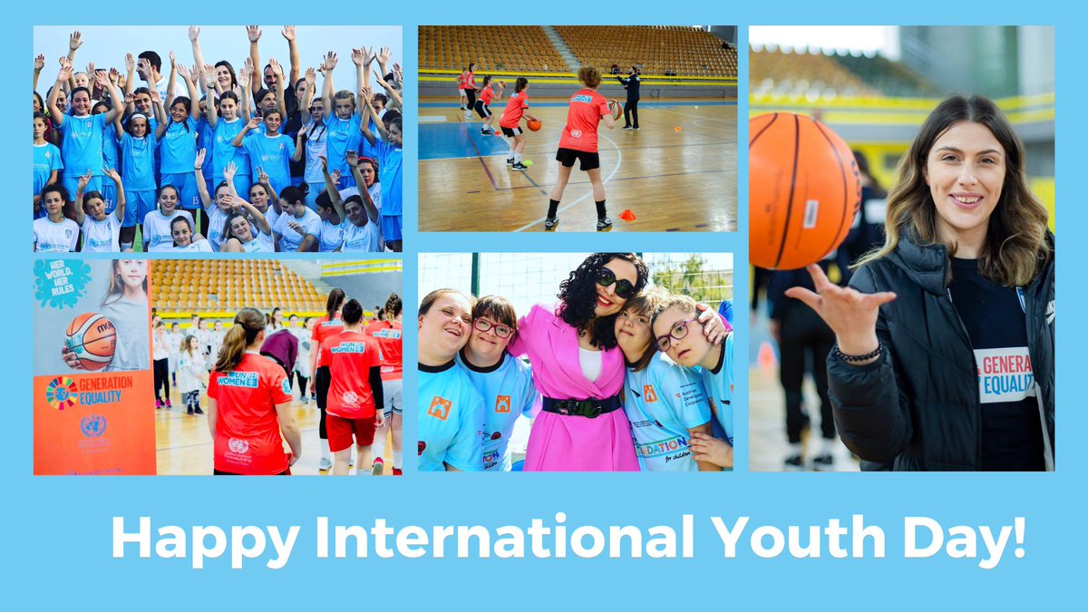 Happy #YouthDay! 🤩
Today, we celebrate the incredible young women in sports who are breaking boundaries, gender stereotypes, &amp; showcasing diversity with their determination &amp; talent!🏆🚴‍♀️🎾
Let's unite for gender equality so everyone can play!🙌
#GenerationEquality <a href="/UNWOMEN4Youth/">UN Women with Youth</a>