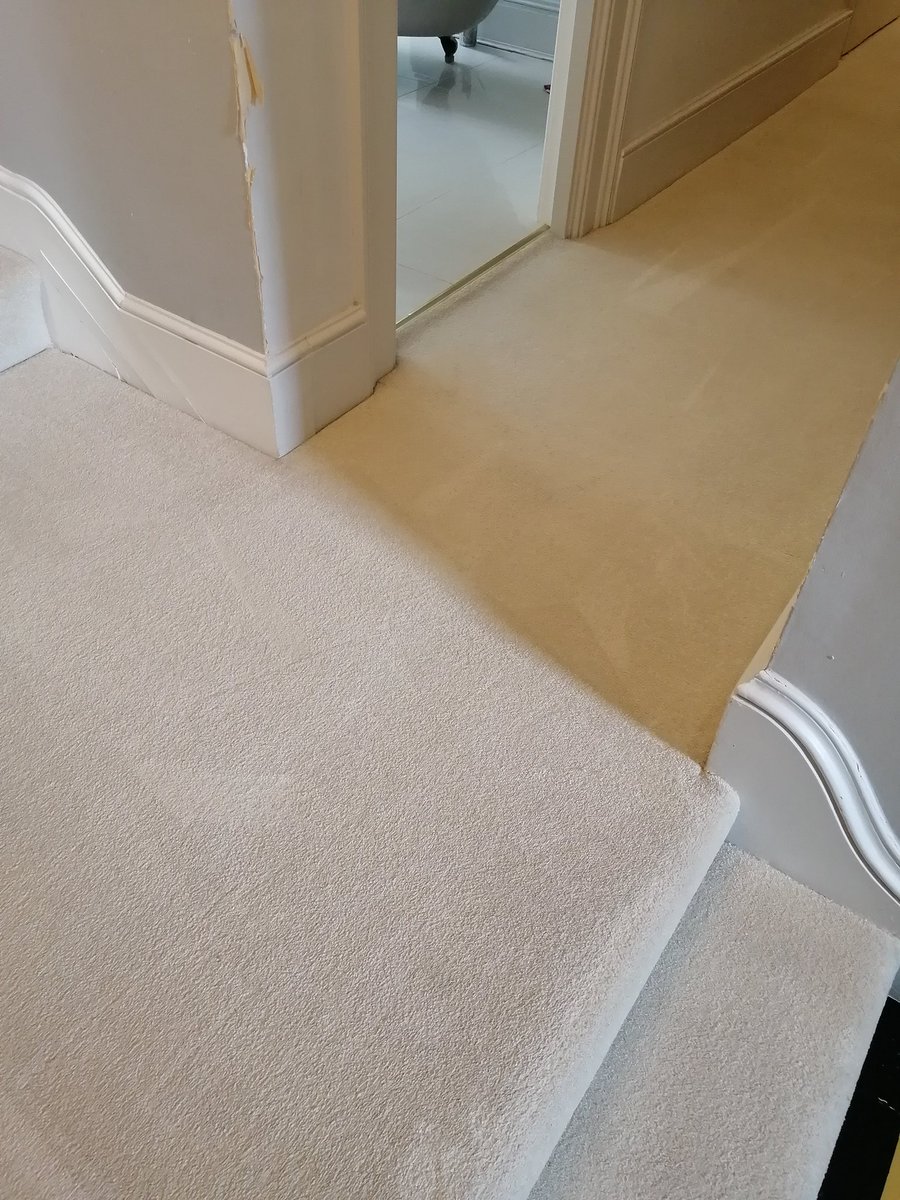 Carpet Cleaning landing and staircase, these carpets really did respond well to the cleaning process.