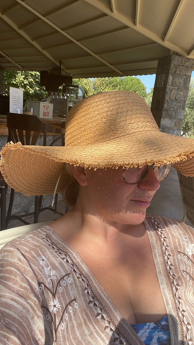 Emma63148141's tweet photo. What a summer it’s been up to yet! Hats out today in a hot Turkey 🏝️✈️ Here with best friend , making memories. 
Love you, Grandad ♥️🫶🏼 https://t.co/L6FrUp6EXk