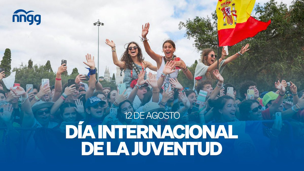 NNGG_Es's tweet photo. Hoy celebramos el Día Internacional de la Juventud reivindicando el papel de los jóvenes en los cambios que experimenta nuestra realidad. 

Seguiremos siempre defendiendo los intereses de los jóvenes. 💪🏻 https://t.co/YOR6ENHw2G