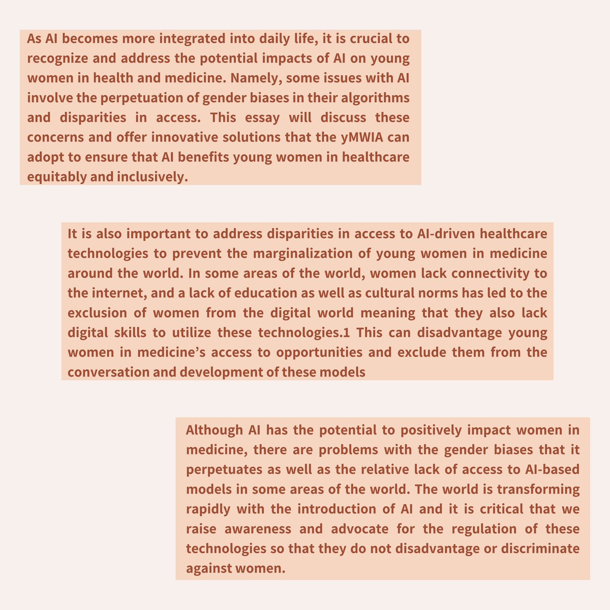 ✨WINNER SPOTLIGHT✨: Yvette Ysabel Yao was the winner of our inaugural @mwia_network President’s Prize for Youth Innovation in Medicine! Check out our profile on <a href="/yvetteysabelyao/">Yvette Yao</a> and some snippets from her essay!