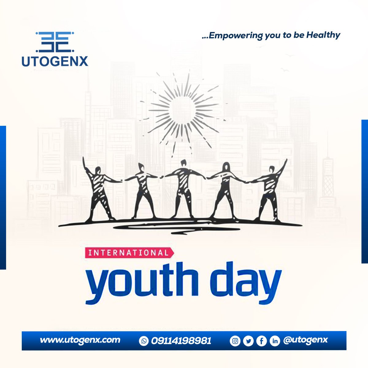 utogenx's tweet photo. π Today, we Celebrate the Essence of Youths on International Youth Day! π
π The Theme for this year's celebration is "Transforming Food Systems: Youth Innovation for Human and Planetary Health" π±π https://t.co/X6YRBGbQAI