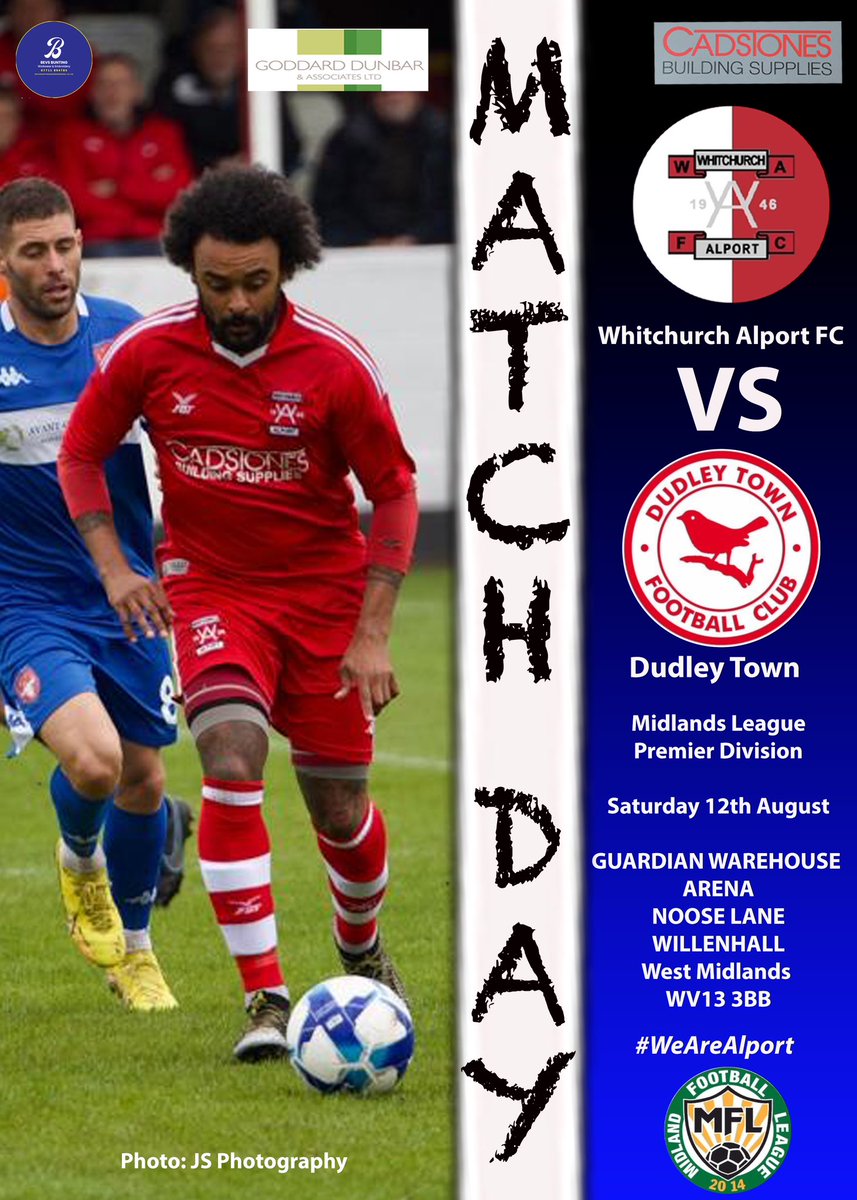 Whitchurch Alport Football Club (@alportfc) on Twitter photo MATCH DAY 1🔴⚽️
We start our Midland League 2023/24 campaign this afternoon with a trip to newly promoted <a href="/DudleyTownFC/">Dudley Town FC</a> Hopefully we’ll see you there later on in numbers
TICKET REMINDER!! It’s cash only at the turnstiles today👍
🎟️ £7 adults £5 conc.
#WeAreAlport #AwayDays MATCH DAY 1🔴⚽️
We start our Midland League 2023/24 campaign this afternoon with a trip to newly promoted <a href="/DudleyTownFC/">Dudley Town FC</a> Hopefully we’ll see you there later on in numbers
TICKET REMINDER!! It’s cash only at the turnstiles today👍
🎟️ £7 adults £5 conc.
#WeAreAlport #AwayDays