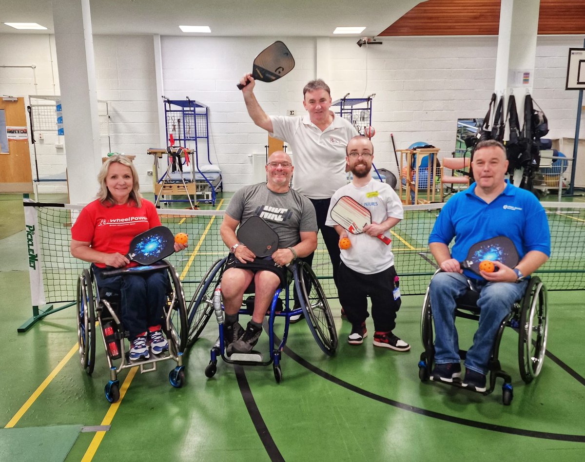 Pickleball enthusiasts Terry Smith and Mike Duncan had the privilege of going  to the Spinal Injury Rehabilitation unit at the Queen Elizabeth Hospital <a href="/NHSGGC/">NHS Greater Glasgow and Clyde</a> Glasgow to introduce Pickleball to the staff and patients. Everyone had a great time they've been asked back.👏  👏🏓🏓