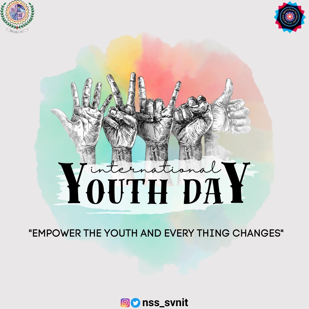nss_svnit's tweet photo. 🎉 NSS SVNIT celebrates the boundless potential of youth worldwide! Their unwavering passion fuels innovation. Together, we can create positive change across the globe. 🌍💪
#YouthEmpowerment #InnovatorsOfTomorrow #InternationalYouthDay #YouthPower #InnovateChange https://t.co/zdhNRxdfKL