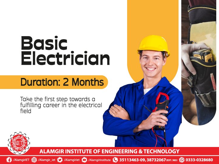 Embark on a Bright Future with Our Basic Electrician Course! 🔌
#AIET #technicalcourses #electricity