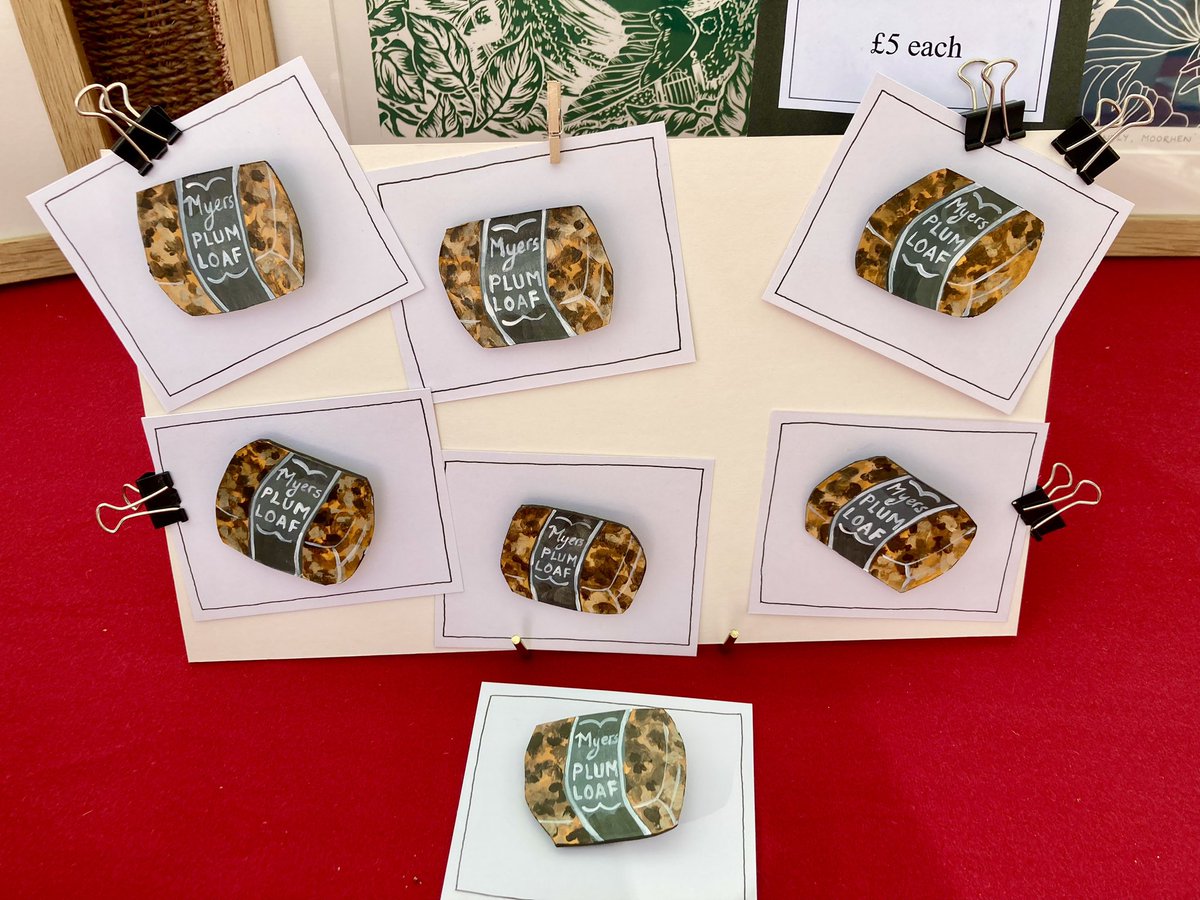 Very excited to get a <a href="/MyersPlumLoaf/">Myers Plum Loaf</a>  badge made by the talented <a href="/JoannaPass/">Joanna Pass</a>! Come along to the Horncastle #HorseFair Celebration today to get one before they are gone!