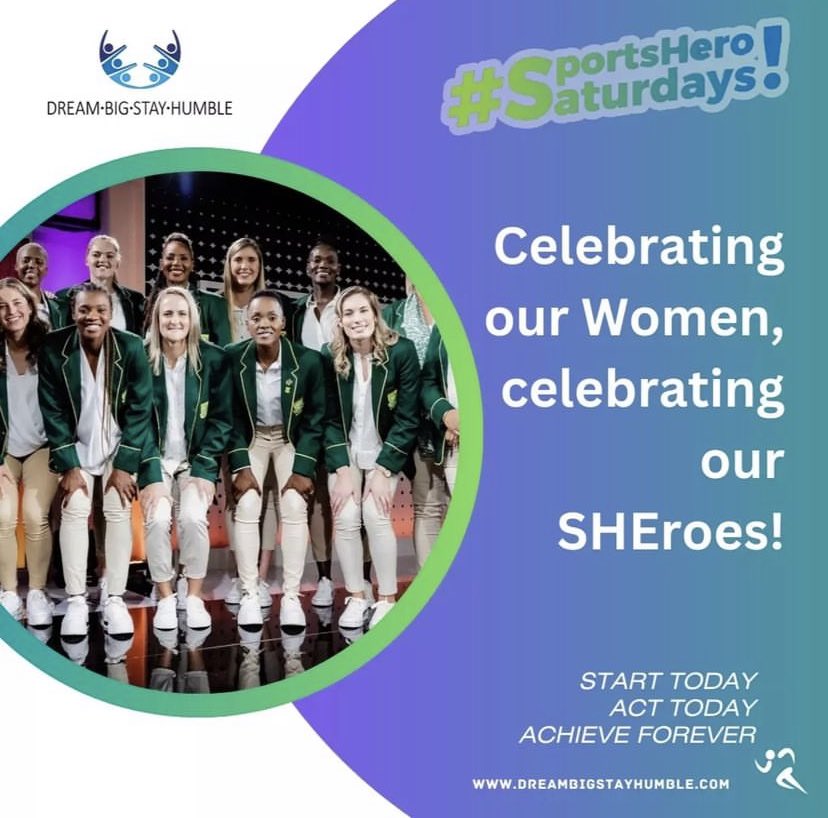 DreamBeHumble's tweet photo. BANYANA BANYANA X SPAR PROTEAS 🎖️

This women's month we aim to highlight the excellence of women in sports who are putting SA on the map. We are led by 2 incredible trailblazing teams! 
#SportsHeroSaturday #SHEroes #netballsa #banyanabanyana #womeninsports #sportswomen https://t.co/R6Ef7I1Jmw