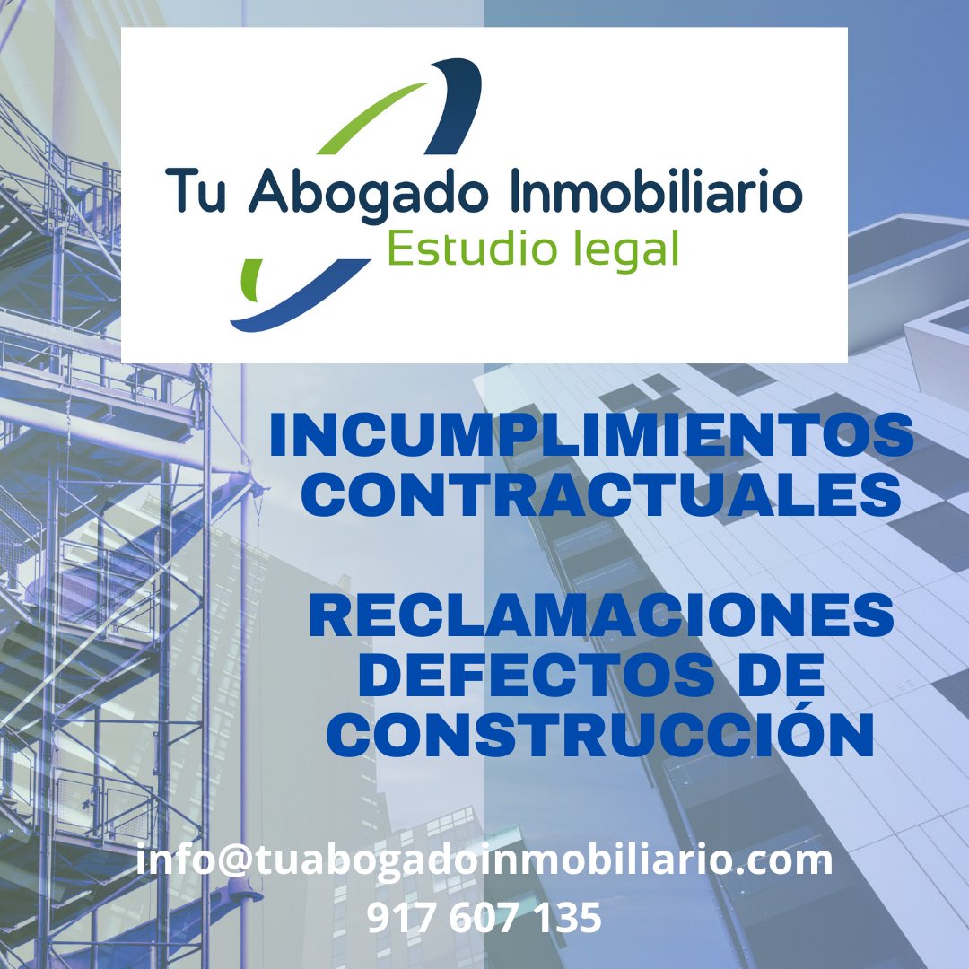 Expertos en DERECHO INMOBILIARIO. Consúltanos sin compromiso sobre #contratos inmobiliarios: #compraventa, ☎️ 917.607.135 info@tuabogadoinmobiliario.com #compraventasobreplano #Abogados #construcción #Vivienda #inmobiliaria #desahucios #compraventa #inmuebles