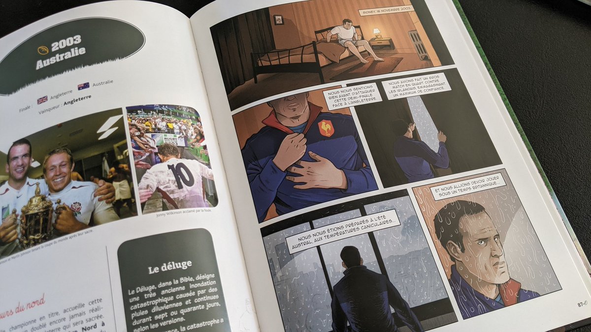 AnthonyCocain's tweet photo. Voici la #BD collective sur l'histoire de la coupe du monde de rugby dans laquelle j'ai illustré 3 planches! Elle sort le 24 août dans toutes les bonnes librairies aux éditions @PETITAPETIT__ !!! 🏉 https://t.co/VnLPRsWOFS