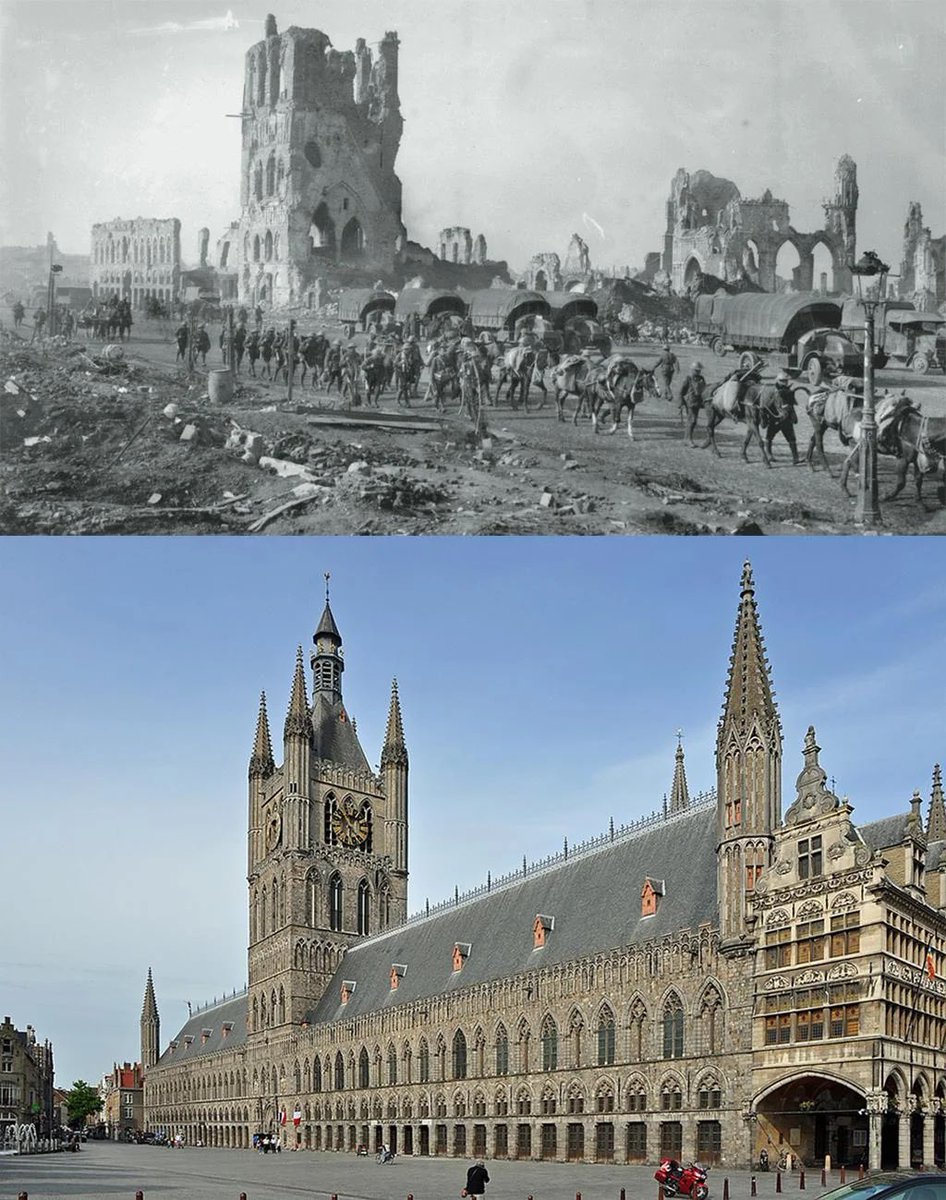 “The #Crookedhouse pub cannot be rebuilt”. The Cloth Hall at Ypres wants a word.