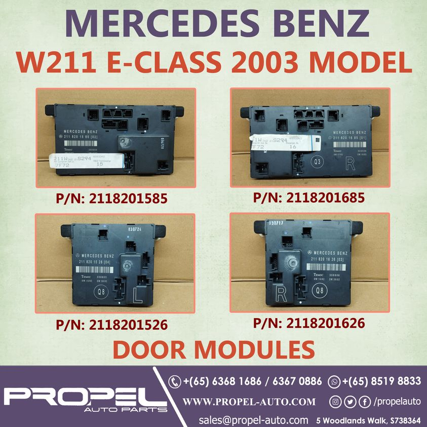 propelauto's tweet photo. Mercedes W211 E-Class Door Control Modules #OnSale
Ping us & Grab it before it's Sold Out๐ค
#Mercedes #W211DoorModule #E200 #W211 #DoorControls #Genuine #TrustedSeller #SG #ScrapCarSeller #A2118201585 #A2118201685 #A2118201526 #A2118201626 #DoorModule #UsedParts #QuaranteedItem https://t.co/Kqf5h1qb0S
