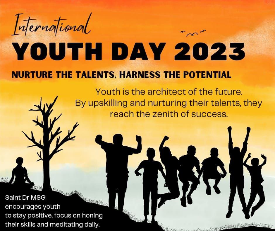 Sarbjee43324866's tweet photo. Saint Gurmeet Ram Rahim ji from time to time for the betterment of the youth for a good future,for the development of the young generation,serving humanity and telling them motivational tips so that they choose the rightpath for themselves!#InternationalYouthDay 

Saint MSG Insan https://t.co/p4q2TxtvO8