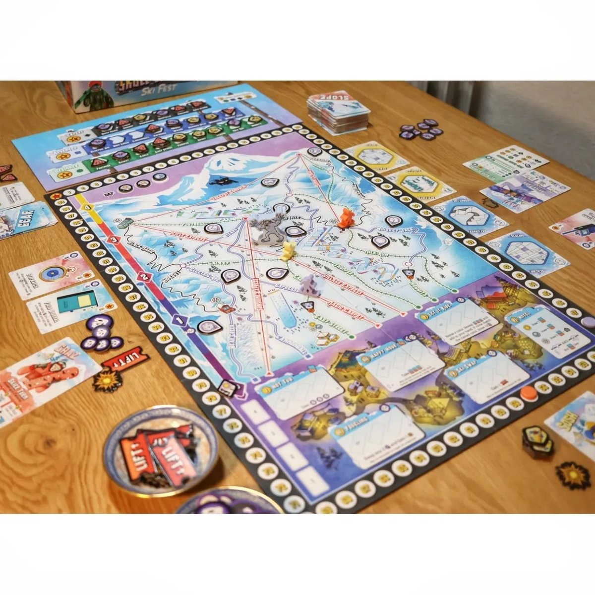 semicoop's tweet photo. In a move nobody saw coming, our friend chose Skull Canyon Ski Fest, which is a fun TtR/Parks hybrid. 

The best part is what we call the grudge board where you can see which routes you can steal from others, and also which people already stole your routes. More games need this! https://t.co/O2d0ckDGTT