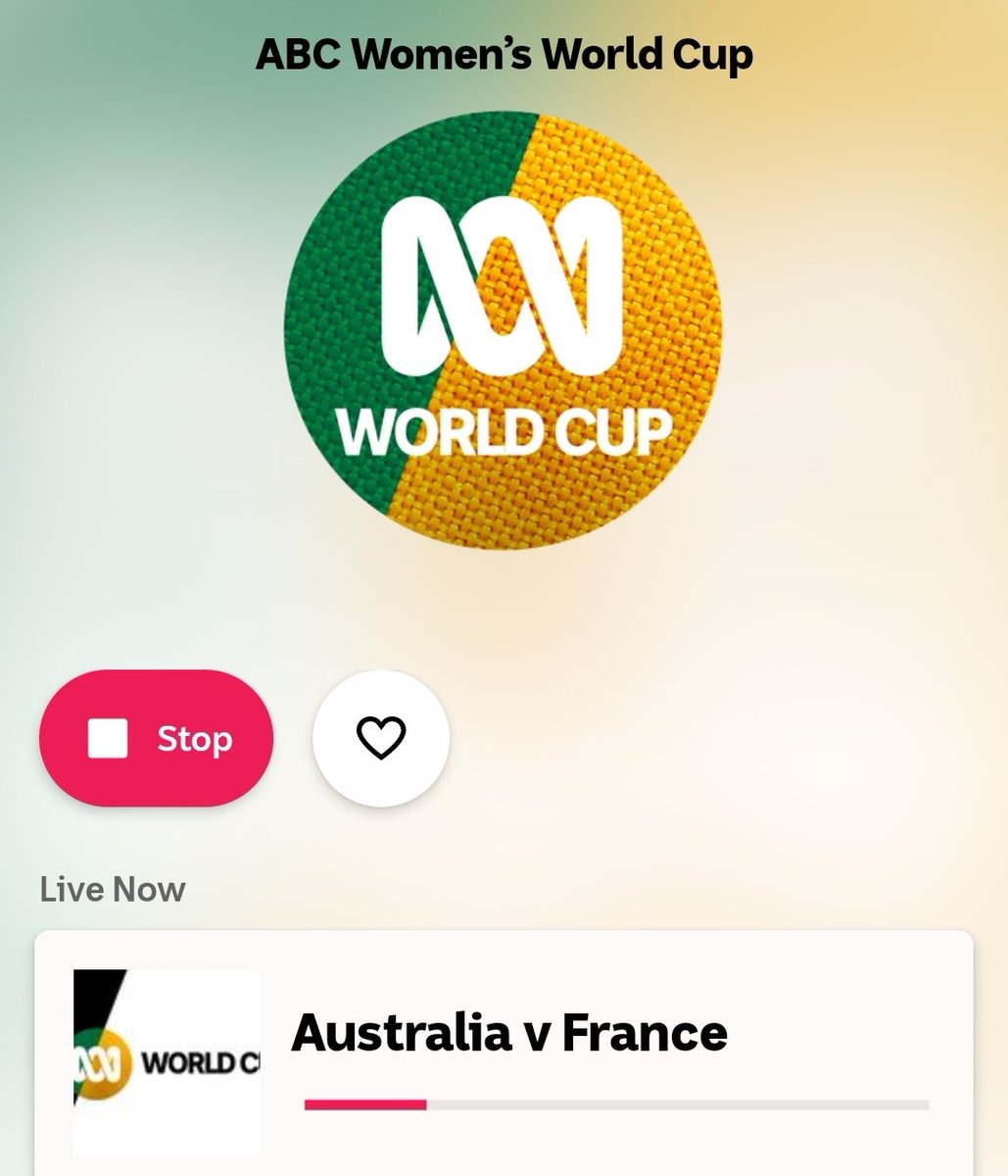 tallandtrue's tweet photo. Loving listening to #Matildas vs #France #FIFAWWC game on #ABCGrandstand. Feels like I'm at the ground! ⚽️ #GoMatildas https://t.co/3qN8HzjL3v