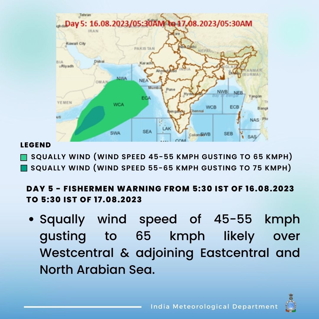 Indiametdept's tweet photo. #SafetyAlert #FishermenSafety #SquallyWinds #BayofBengal #ArabianSea
@moesgoi, @DDNewslive, @ndmaindia, @airnewsalerts https://t.co/f8QVDJVcPl